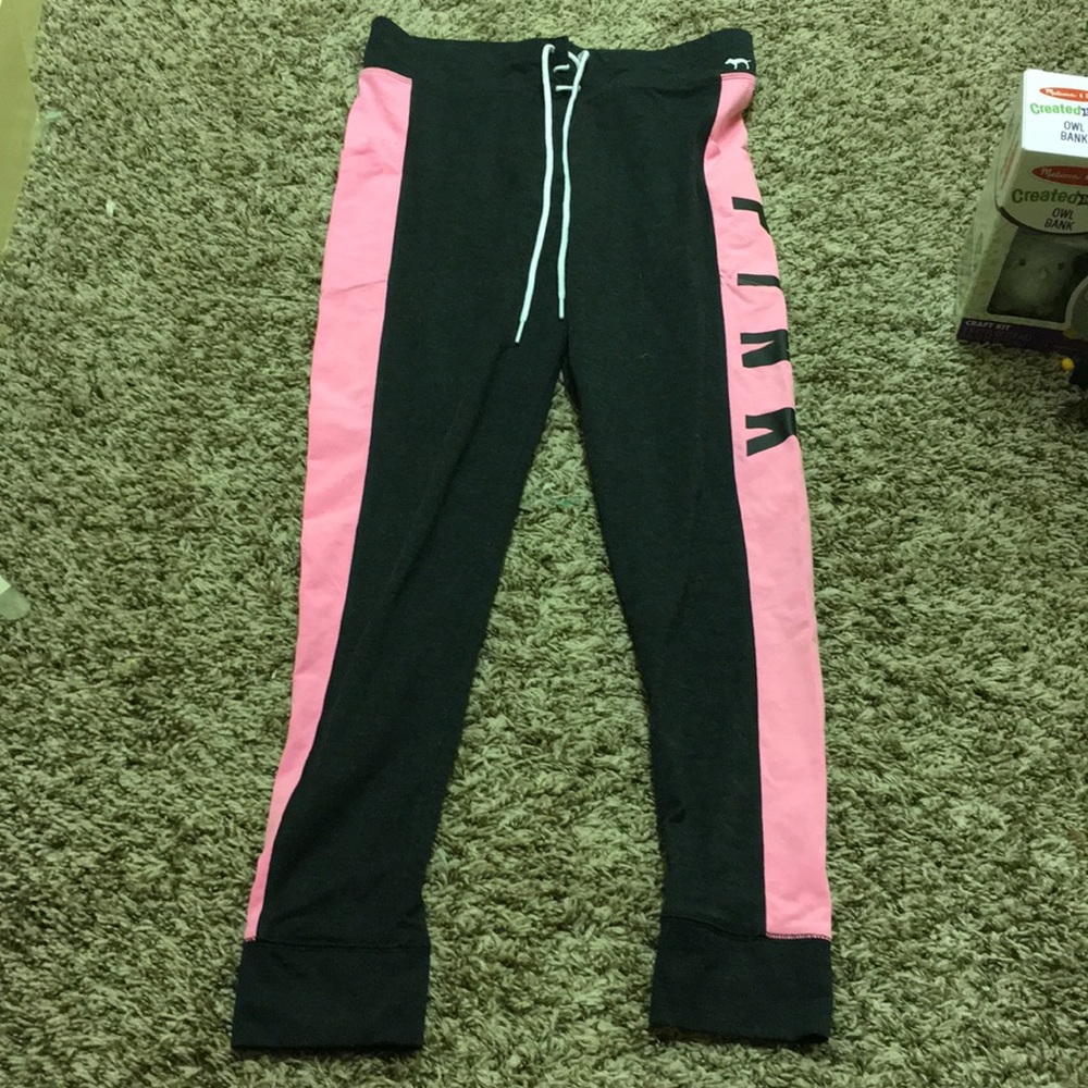 PINK dark gray leggings